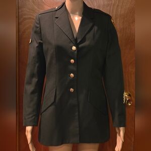 Women's Black Blazer Coat
